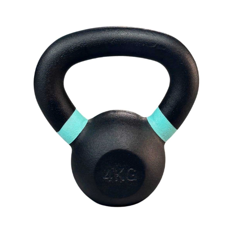 KETTLEBELL BLU FIT PESA RUSA HIERRO FUNDIDO 4KG TURQUESA - 2