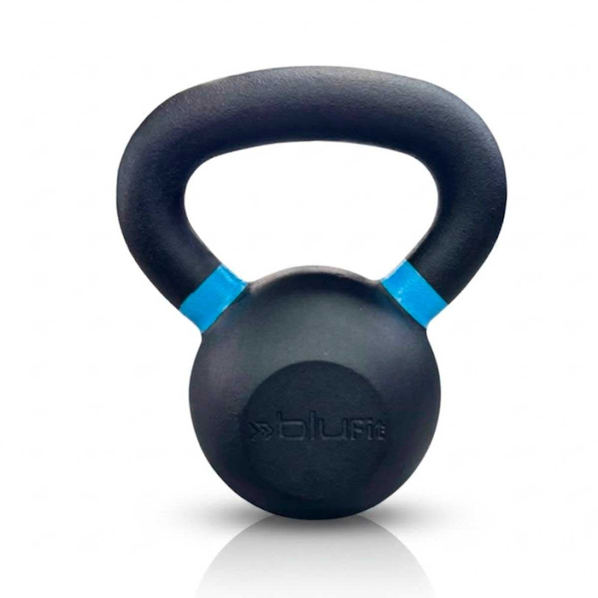 KETTLEBELL BLU FIT PESA RUSA HIERRO FUNDIDO 10KG CELESTE - 1