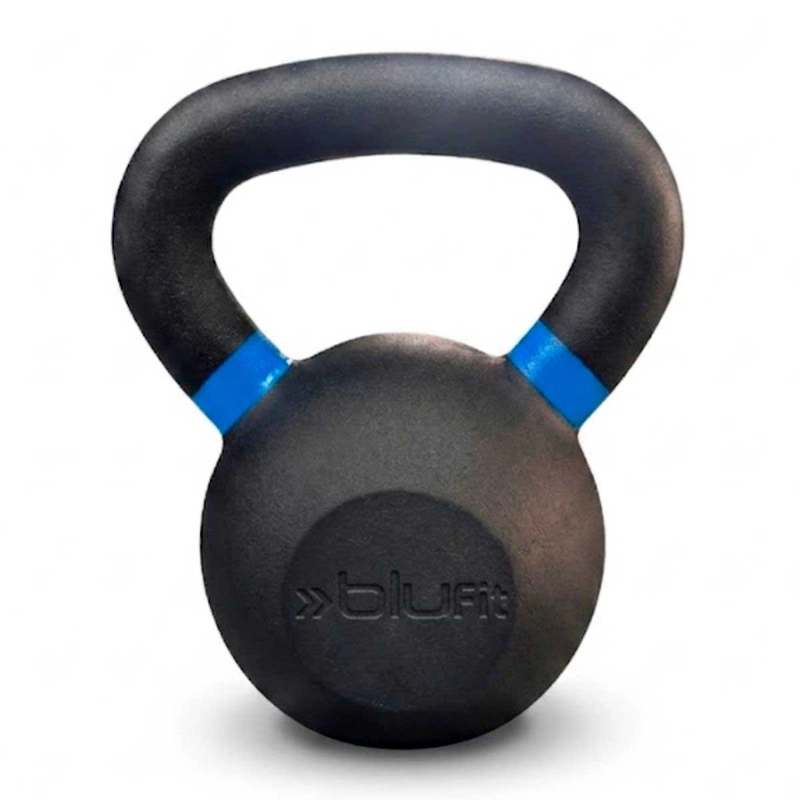 KETTLEBELL BLU FIT PESA RUSA HIERRO FUNDIDO 12KG AZUL - 1