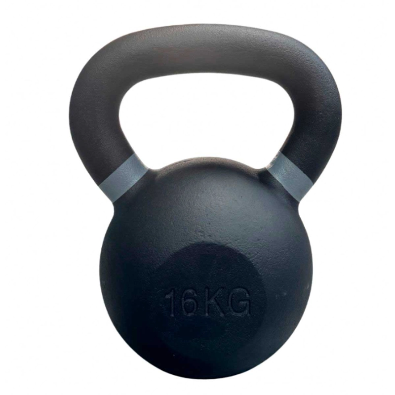 KETTLEBELL BLU FIT PESA RUSA HIERRO FUNDIDO 16KG GRIS - 2
