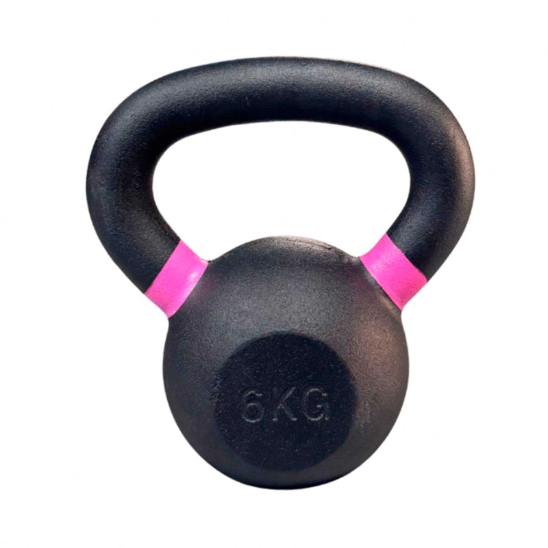 KETTLEBELL BLU FIT PESA RUSA HIERRO FUNDIDO 6KG ROSADO - 2