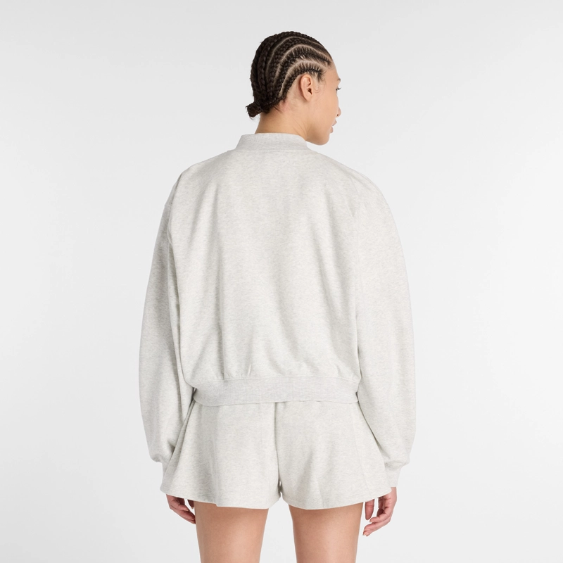 POLERON LIFESTYLE MUJER NEW BALANCE FRENCH TERRY BOMBER - 3