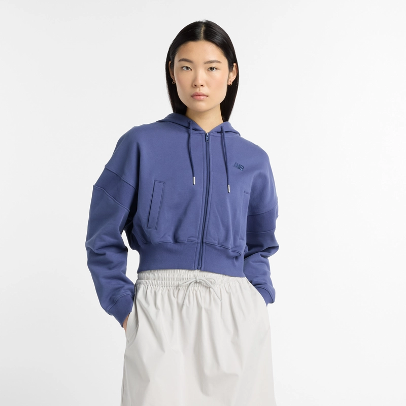 POLERON LIFESTYLE MUJER NEW BALANCE FRENCH TERRY FULL ZIP - 2