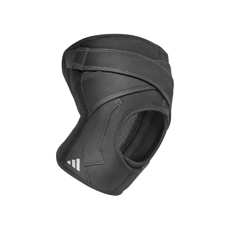 RODILLERA AJUSTABLE CON CORREAS FITNESS ADIDAS NEGRA XL - 1