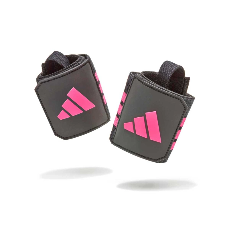 MUÑEQUERAS FITNESS ADIDAS NEGRO/ROSADO - 2