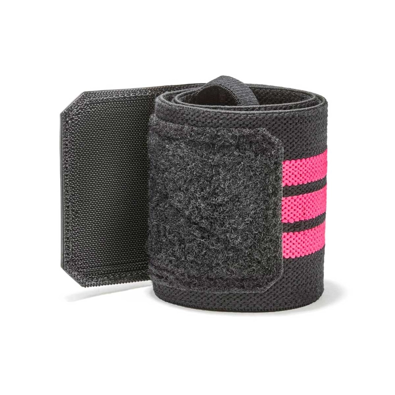 MUÑEQUERAS FITNESS ADIDAS NEGRO/ROSADO - 4