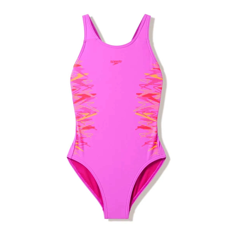 TRAJE DE BANO NATACION NINA SPEEDO PLACEMENT MUSCLEBACK Morado 10