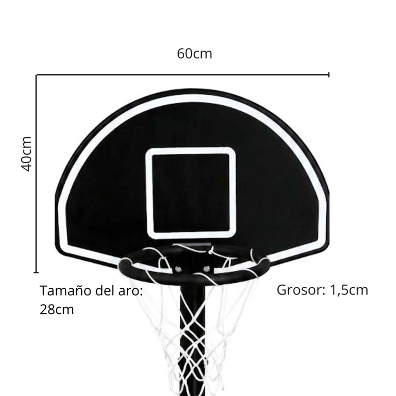 ARO BASQUETBOL FIJO SPOGA KIDS HOOP ARO 28CM - 4