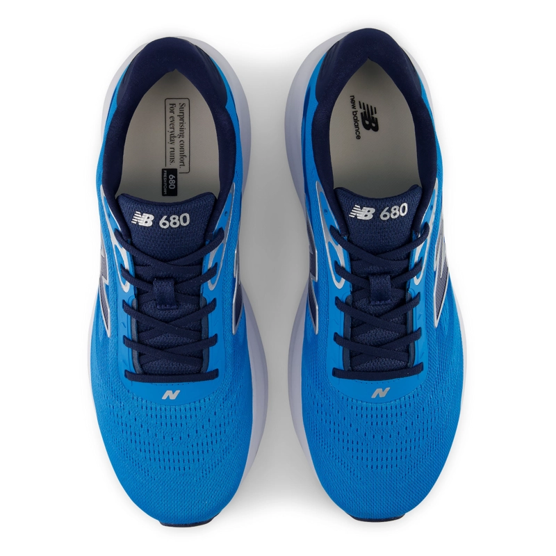ZAPATILLAS RUNNING HOMBRE NEW BALANCE 680 V9 CELESTE/NEGRO - 3