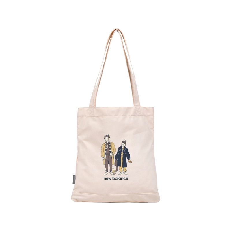 TOTE BAG UNISEX NEW BALANCE GRAPHIC BEIGE - 1