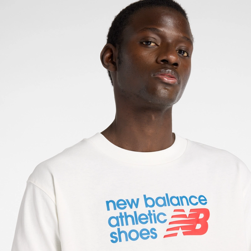 POLERA LIFESTYLE HOMBRE NEW BALANCE ATHLETICS PREMIUM BLANCA - 4