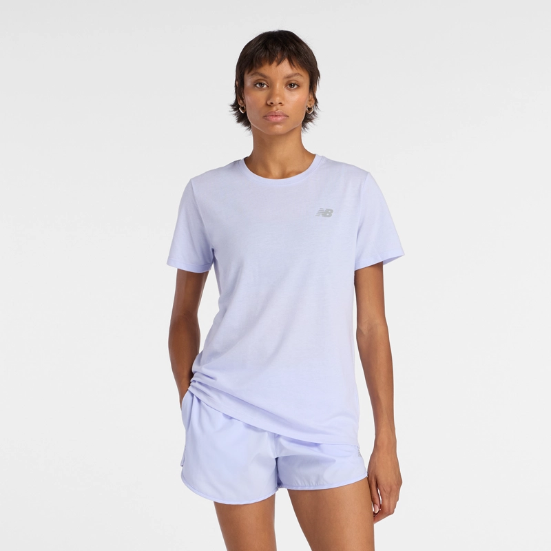POLERA RUNNING MUJER NEW BALANCE SPORT ESSENTIAL HEATHERTECH - 1