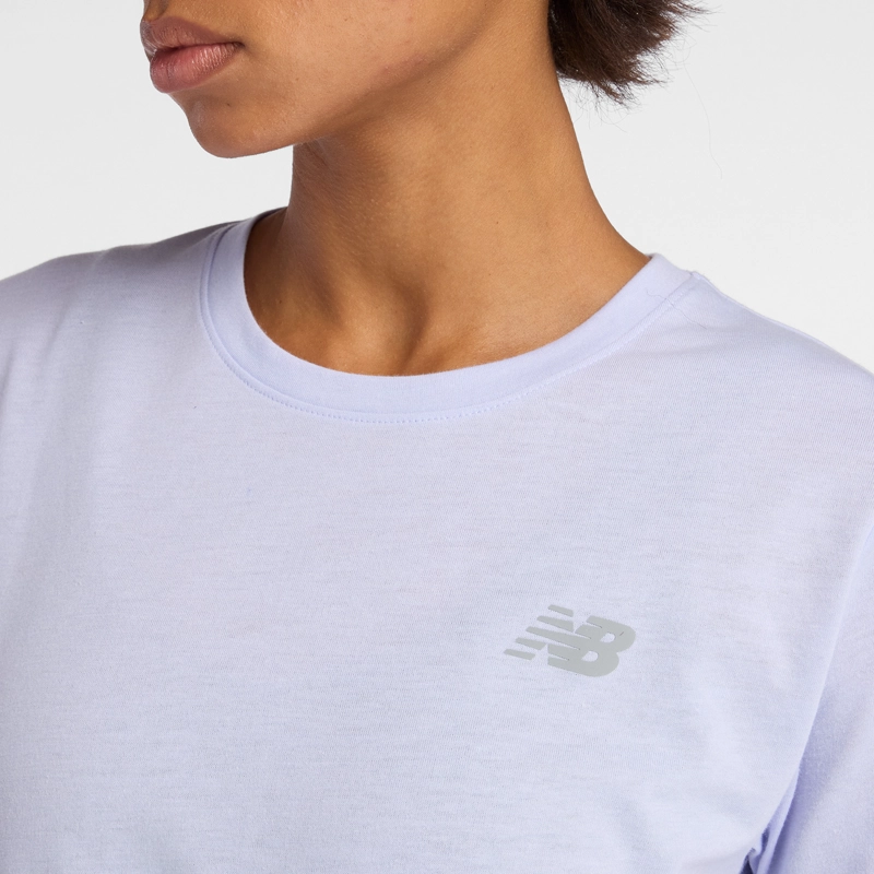 POLERA RUNNING MUJER NEW BALANCE SPORT ESSENTIAL HEATHERTECH - 4