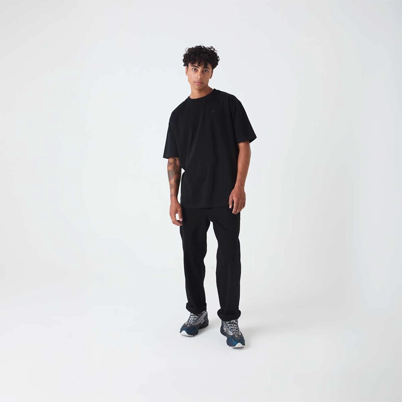 POLERA LIFESTYLE HOMBRE NEW BALANCE ATHLETICS COTTON NEGRA - 5