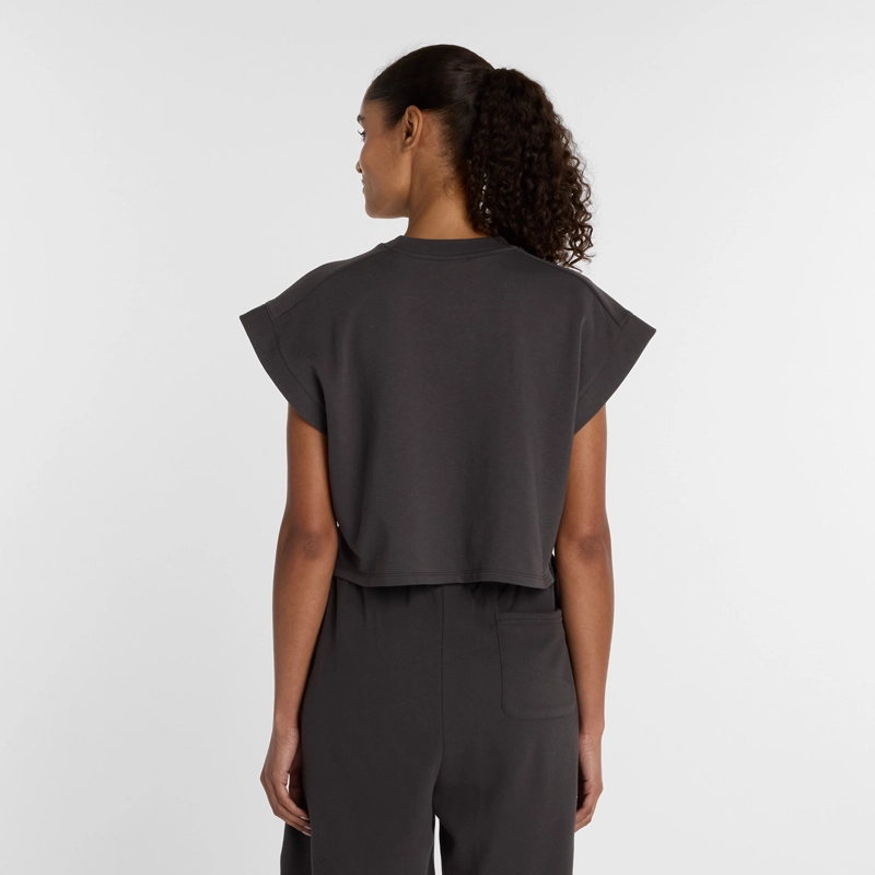 POLERA LIFESTYLE MUJER NEW BALANCE FLEECE T-SHIRT NEGRA - 3