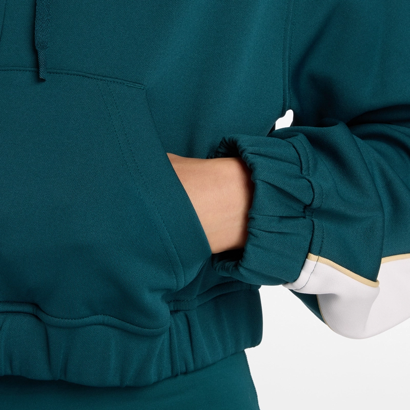 POLERON LIFESTYLE MUJER NEW BALANCE INTERLOCK FULL ZIP VERDE - 6