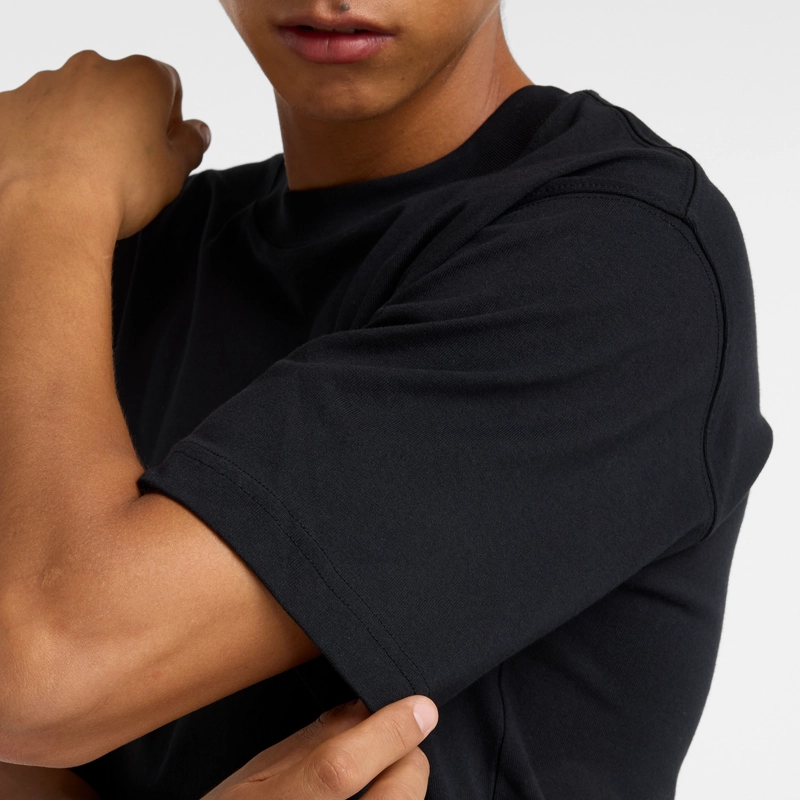POLERA LIFESTYLE HOMBRE NEW BALANCE ATHLETICS LOGO NEGRA - 7