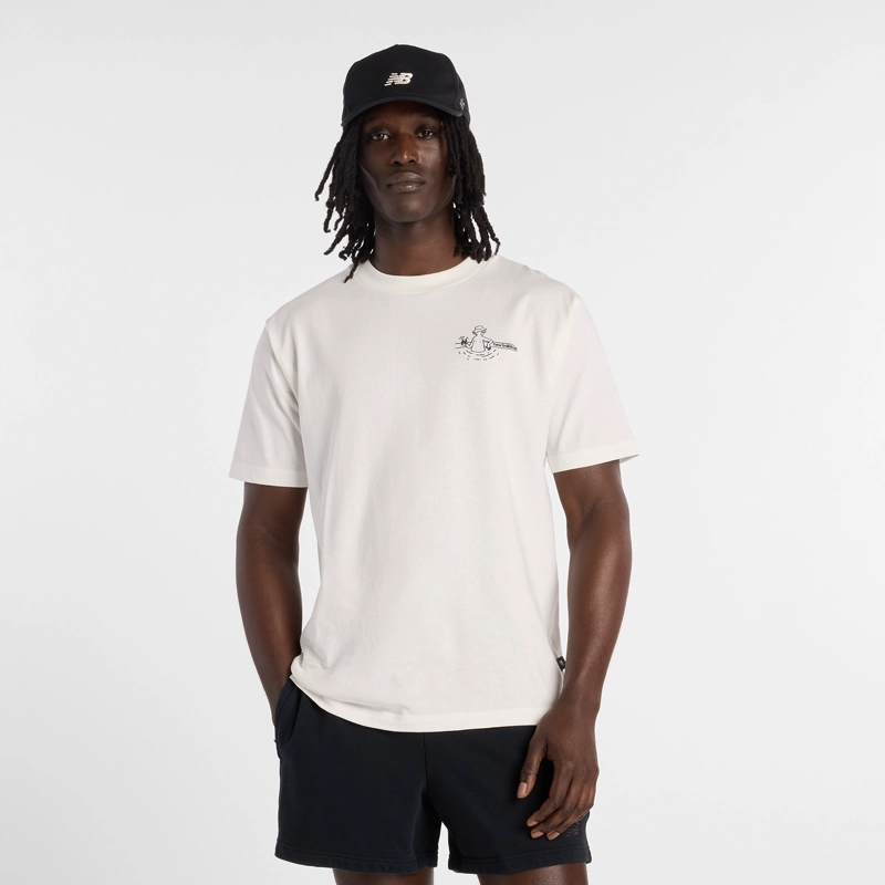 POLERA LIFESTYLE HOMBRE NEW BALANCE FOUNTAIN BLANCA - 2
