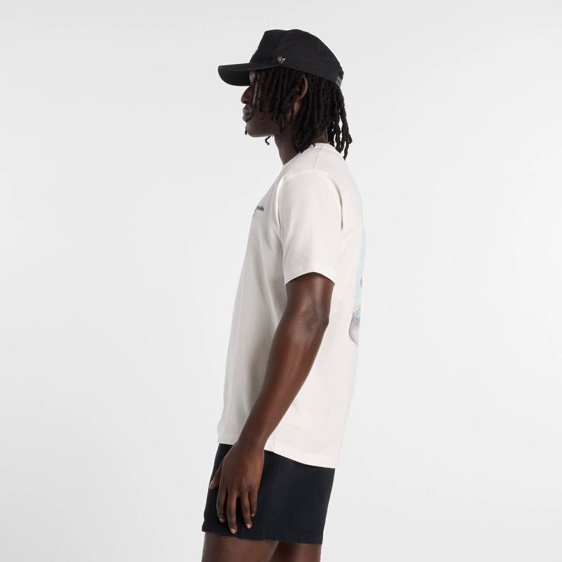POLERA LIFESTYLE HOMBRE NEW BALANCE FOUNTAIN BLANCA - 3