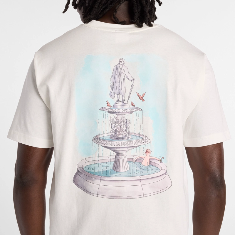 POLERA LIFESTYLE HOMBRE NEW BALANCE FOUNTAIN BLANCA - 6