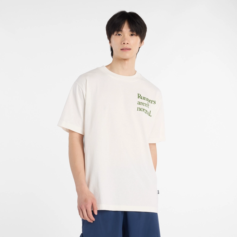 POLERA LIFESTYLE HOMBRE NEW BALANCE RUNNERS BLANCA - 1