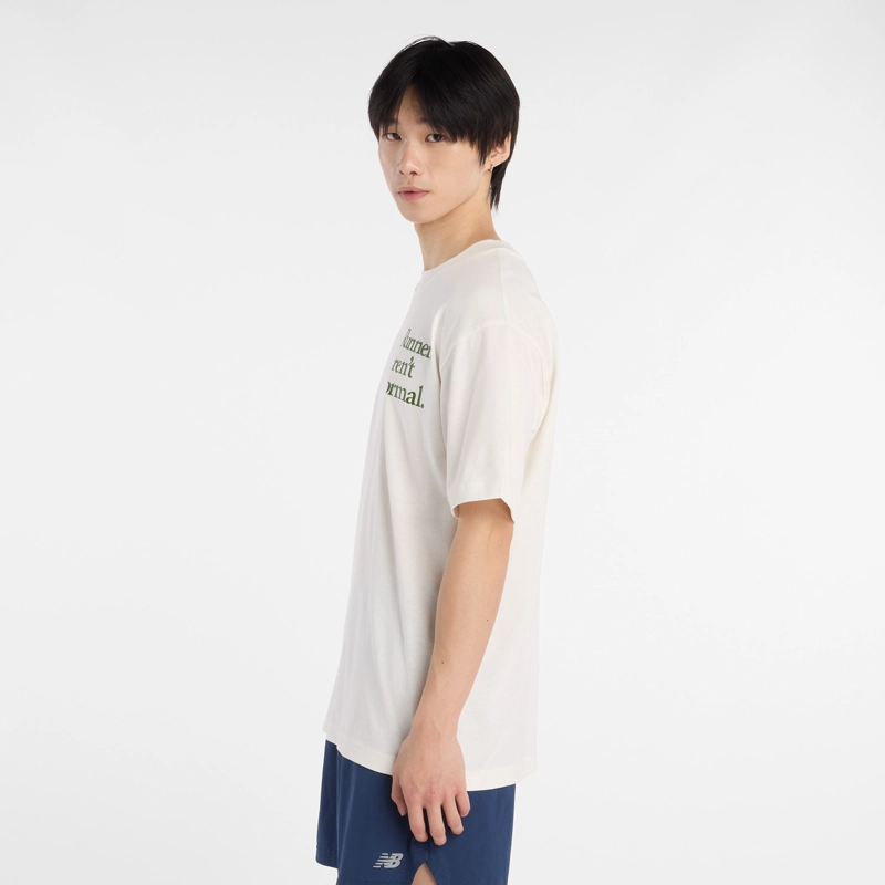 POLERA LIFESTYLE HOMBRE NEW BALANCE RUNNERS BLANCA - 2