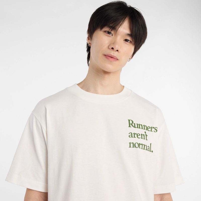 POLERA LIFESTYLE HOMBRE NEW BALANCE RUNNERS BLANCA - 4