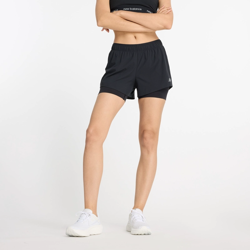 SHORT MUJER NEW BALANCE SPORT RC 2-IN 1 3 NEGRO - 3