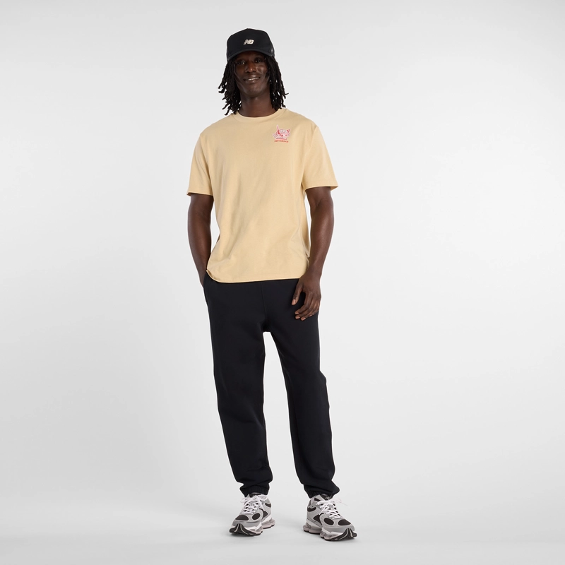 POLERA LIFESTYLE HOMBRE NEW BALANCE RAMEN CAFE  CLARO - 1