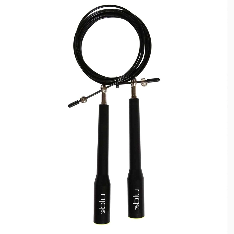 CUERDA SALTO ENTRENAMIENTO BLU FIT SPEED JUMP ROPE NEGRO - 1