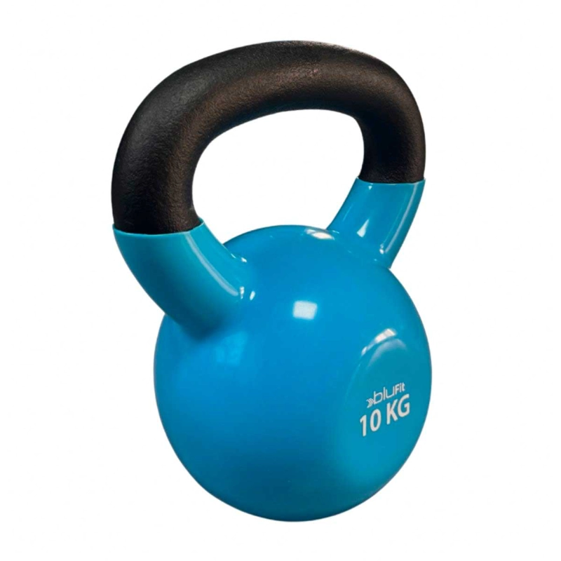 KETTLEBELL BLU FIT PESA RUSA VINILO 10KG CELESTE - 2