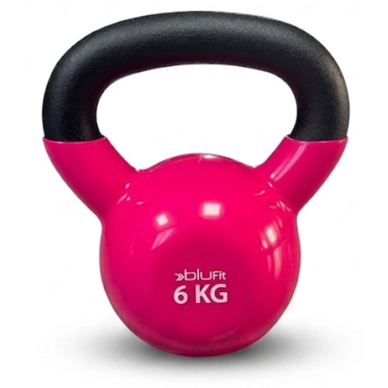 KETTLEBELL BLU FIT PESA RUSA VINILO 6KG ROSADO - 1