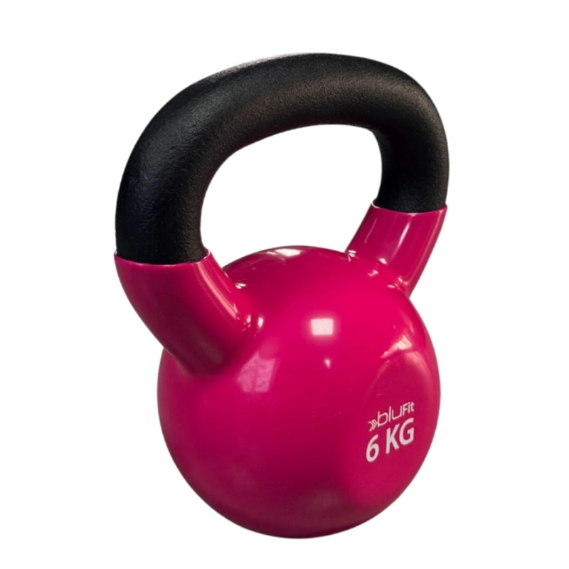 KETTLEBELL BLU FIT PESA RUSA VINILO 6KG ROSADO - 2