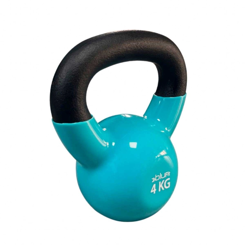 KETTLEBELL BLU FIT PESA RUSA VINILO 4KG TURQUESA - 2
