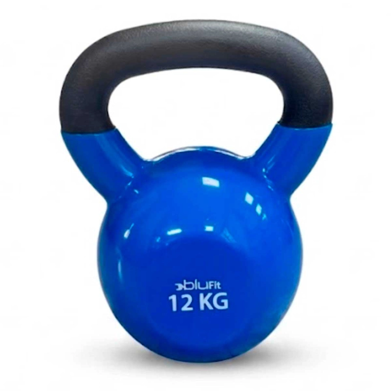 KETTLEBELL BLU FIT PESA RUSA VINILO 12KG AZUL - 1