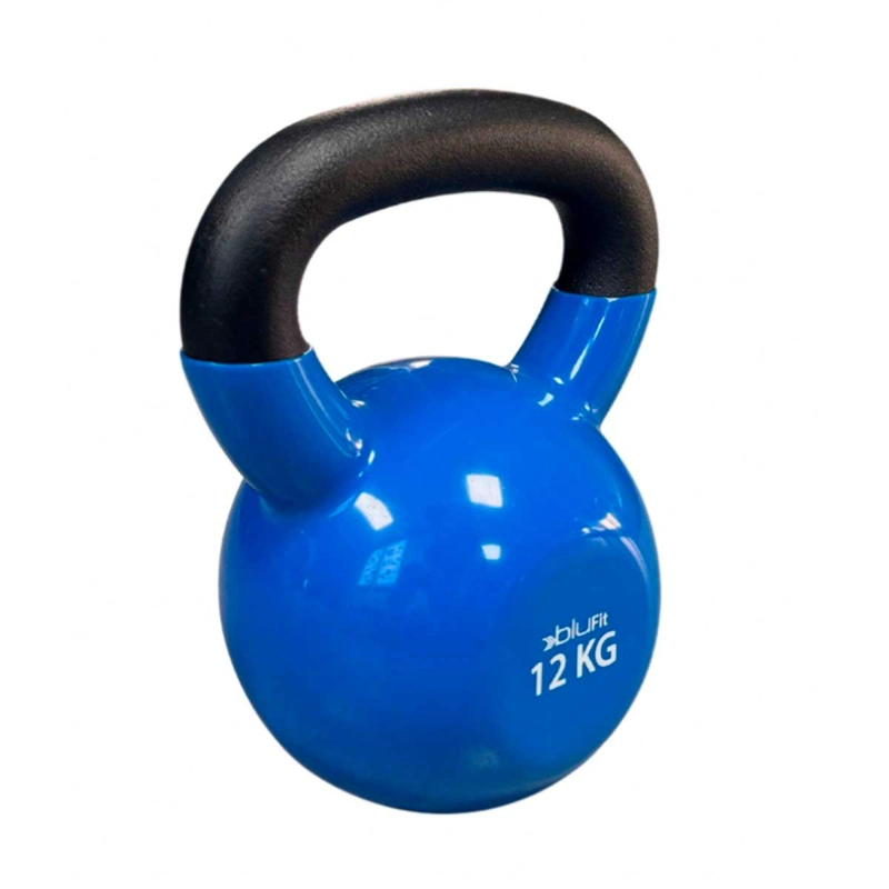 KETTLEBELL BLU FIT PESA RUSA VINILO 12KG AZUL - 2