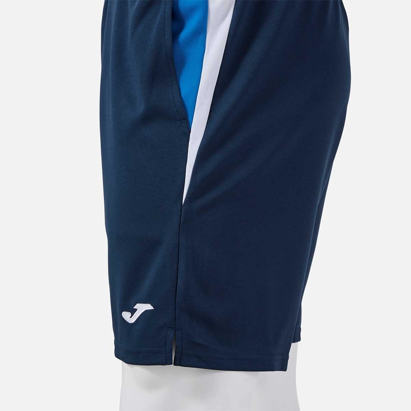 SHORT TENIS HOMBRE JOMA TERRA FRANJAS CELESTE AZUL MARINO - 4