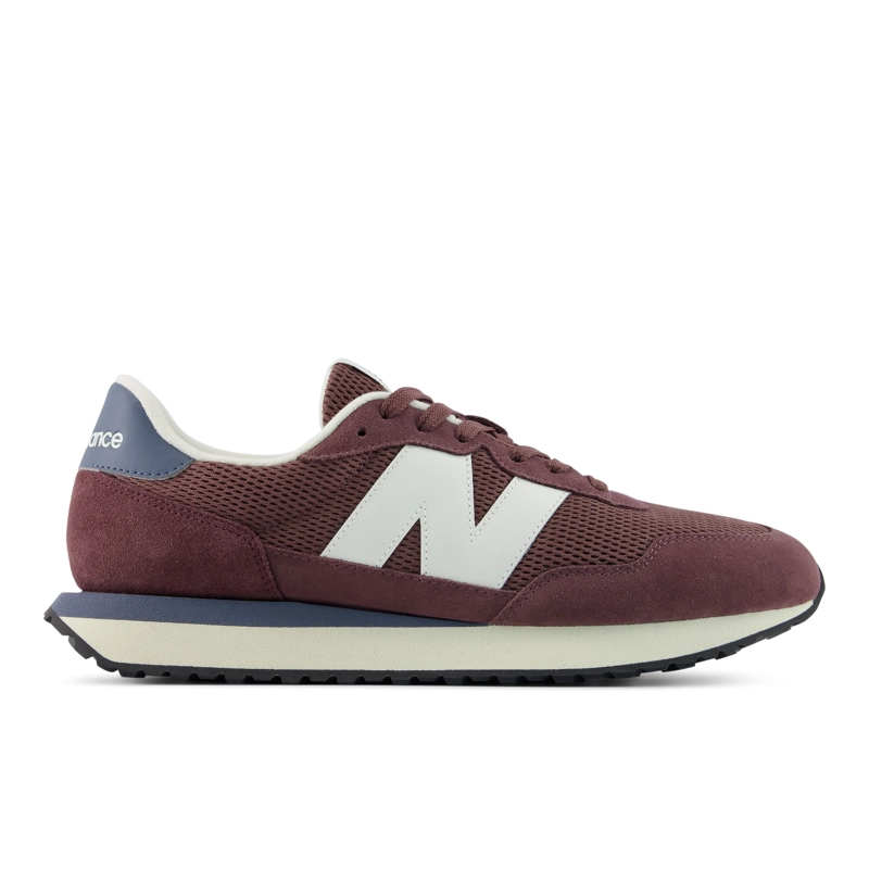 ZAPATILLAS URBANAS HOMBRE NEW BALANCE 237 BURDEO/GRIS - 1