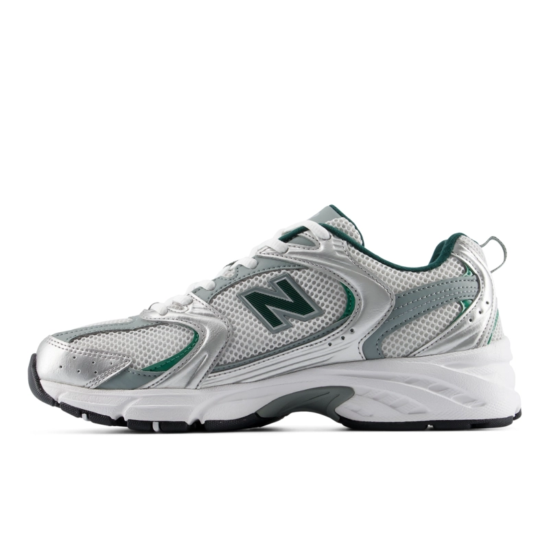 ZAPATILLAS URBANAS UNISEX NEW BALANCE 530 GRIS/VERDES - 2