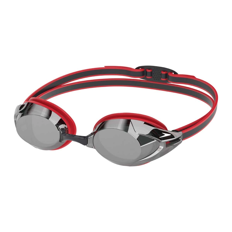 LENTES NATACION UNISEX SPEEDO VANQUISHER 3.0 MIRRORED ROJO - 1