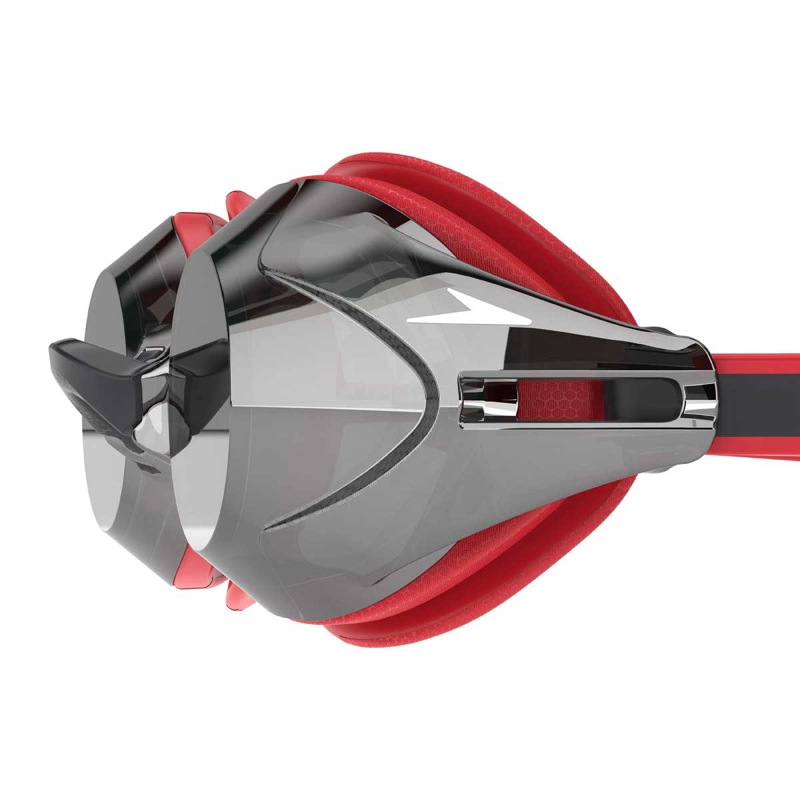 LENTES NATACION UNISEX SPEEDO VANQUISHER 3.0 MIRRORED ROJO - 3