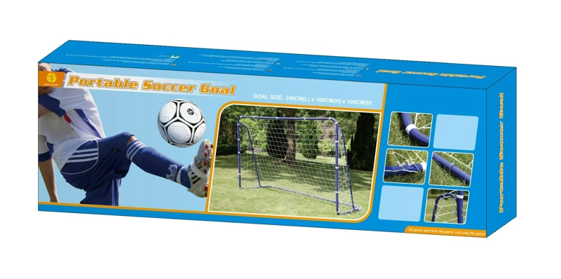 ARCO DE FUTBOL SPOGA CLASSIC SOCCER GOAL GRANDE AZUL - 6