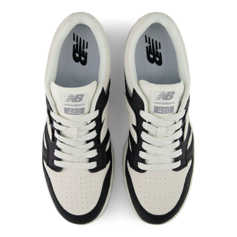 ZAPATILLAS URBANAS UNISEX NEW BALANCE 480 NEGRAS/BEIGE - 3
