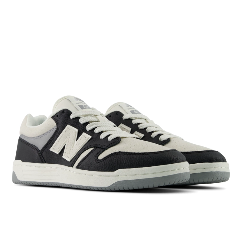 ZAPATILLAS URBANAS UNISEX NEW BALANCE 480 NEGRAS/BEIGE - 4