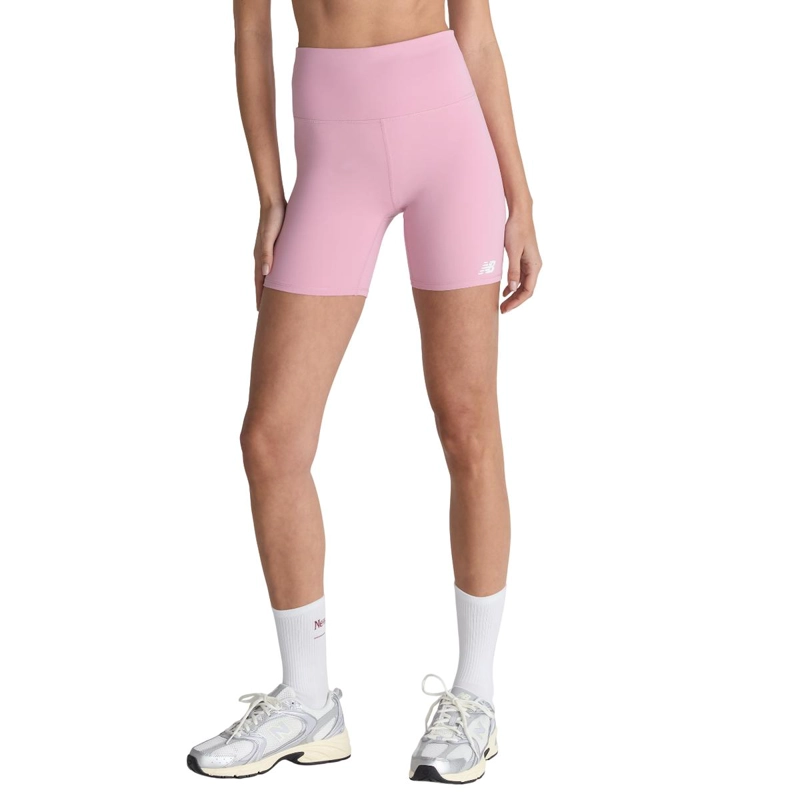 CALZA CORTA ENTRENAMIENTO MUJER NEW BALANCE HARMONY ROSADA - 1