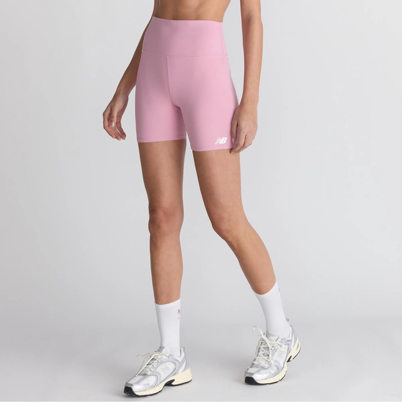 CALZA CORTA ENTRENAMIENTO MUJER NEW BALANCE HARMONY ROSADA - 3