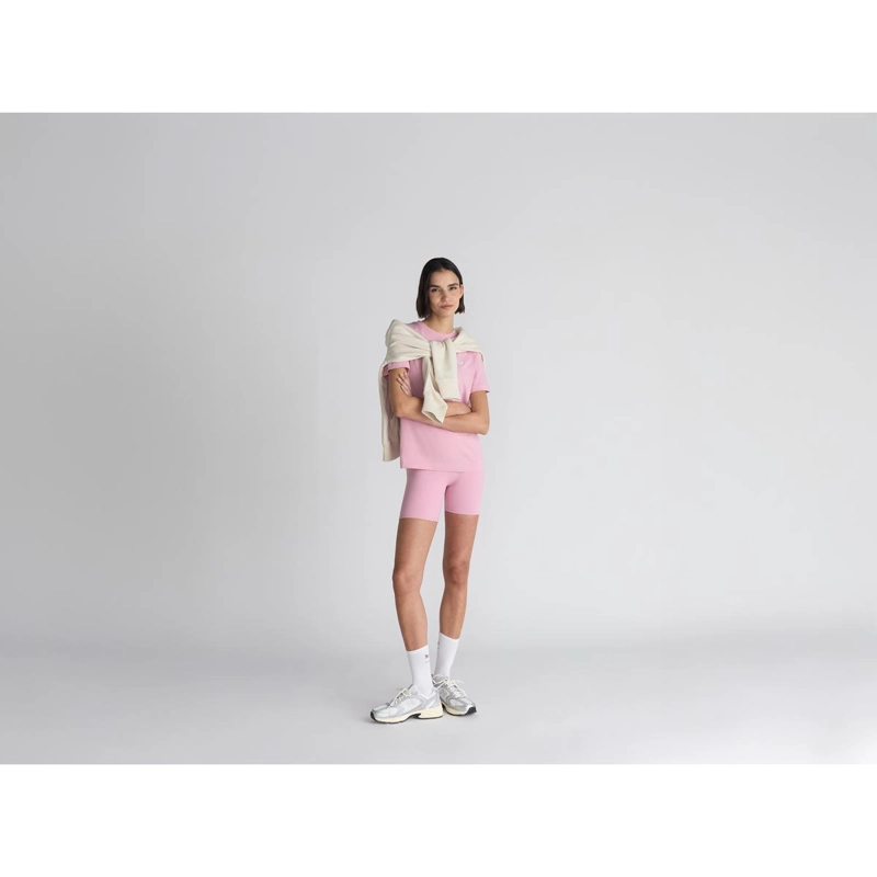CALZA CORTA ENTRENAMIENTO MUJER NEW BALANCE HARMONY ROSADA - 5