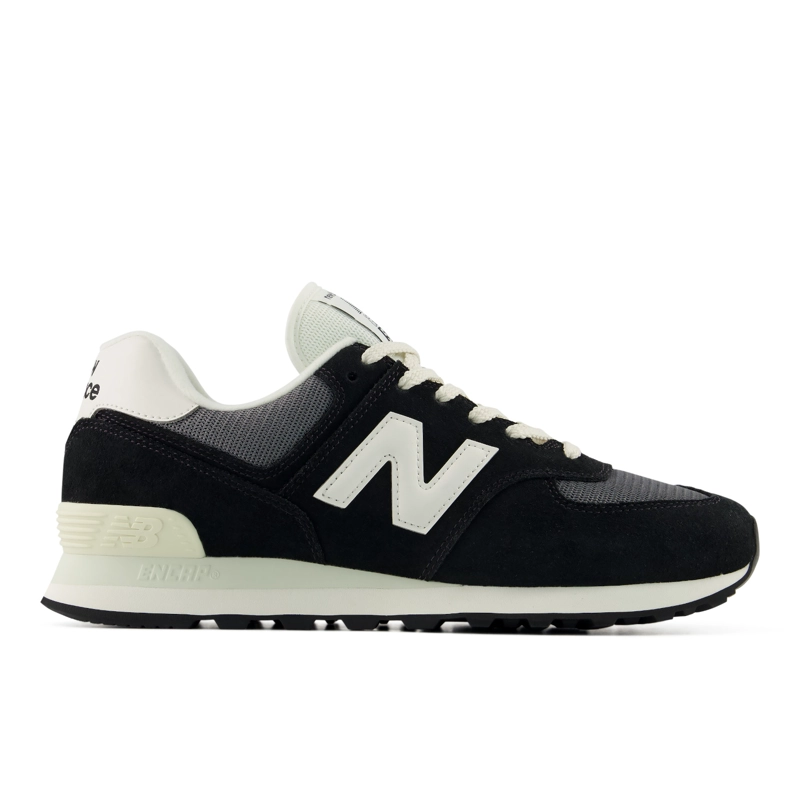 ZAPATILLAS URBANAS UNISEX NEW BALANCE 574 NEGRA/BLANCAS - 1