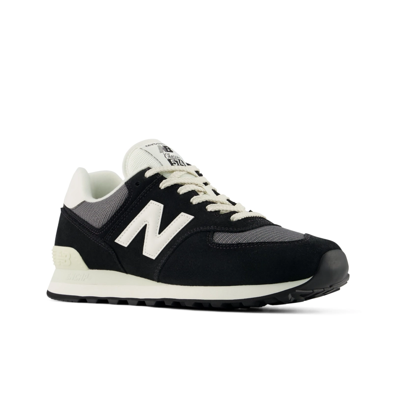 ZAPATILLAS URBANAS UNISEX NEW BALANCE 574 NEGRA/BLANCAS - 4
