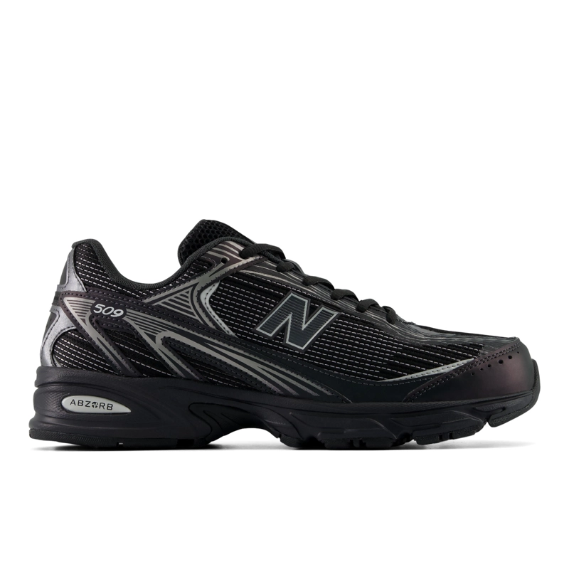 ZAPATILLAS URBANAS UNISEX NEW BALANCE 509 NEGRAS/GRISES - 1